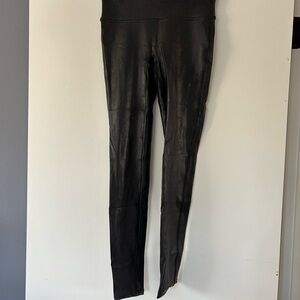 Spanx Black Faux Leather Leggings